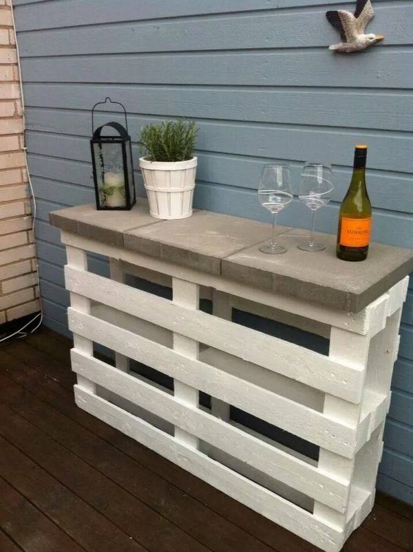 Outdoor DIY kitchen counter