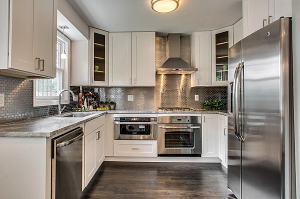 tile backsplash ideas contemporary kitchen 