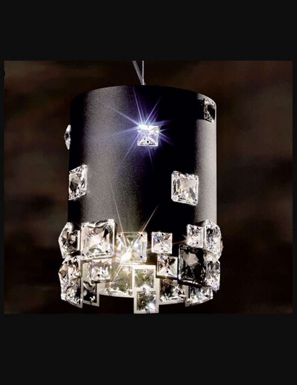 Swarovski-mosaix-pendant-chandelier-black-finish