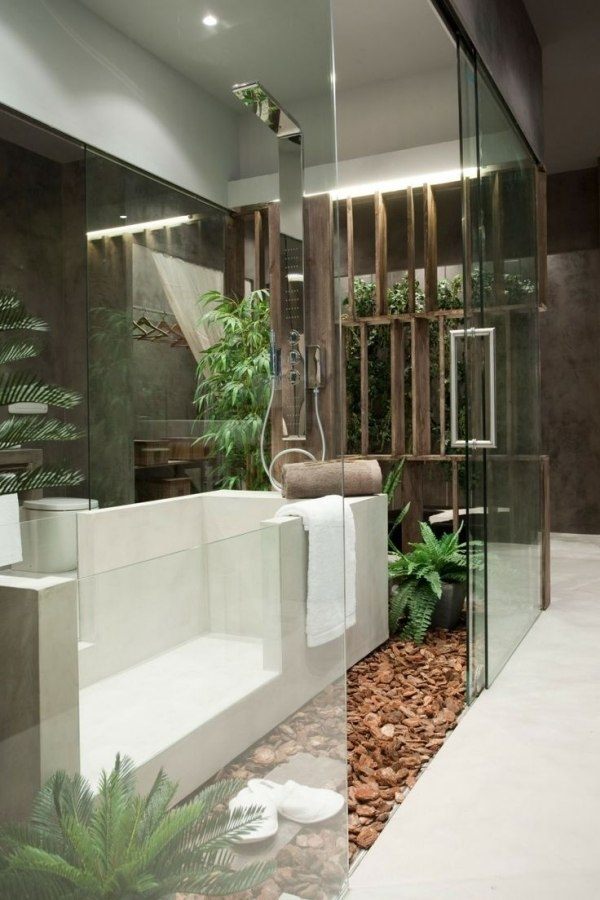 bathroom-garden-ideas-plants contemporary home-interior-design