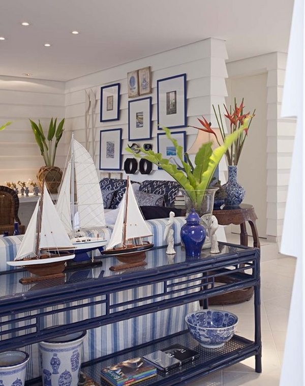 fantastic nautical interior design living room decoration