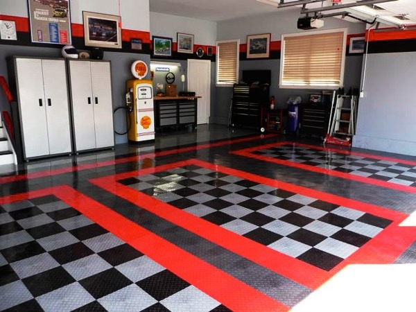 Durable Motofloor Garage Tiles Modular Garage Flooring Ideas