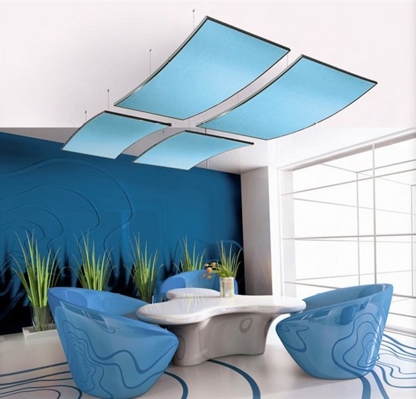 hanging accoustic ceiling tiles contemporary interior design ideas