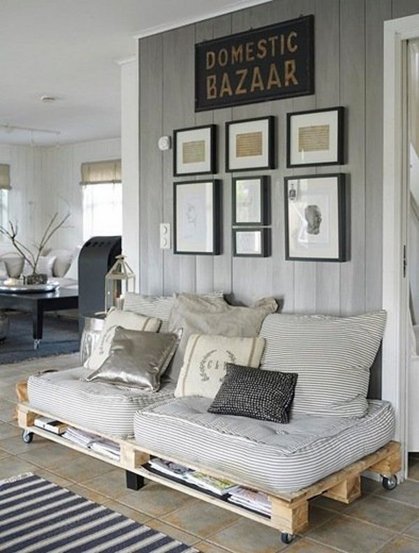home furniture pallet ideas sofa bed DIY ideas
