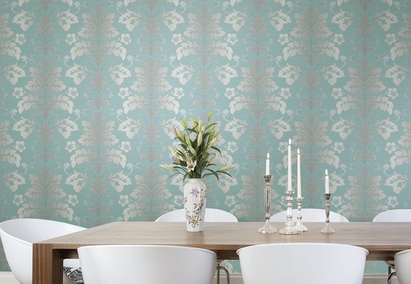 how to apply-temporary-wallpaper-dining room decorating ideas