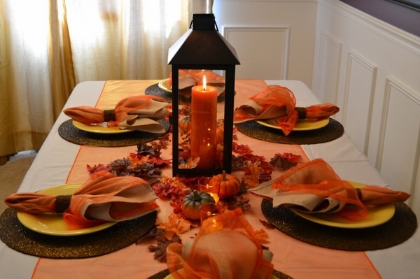 lantern centerpiece table decoration halloween decoration ideas