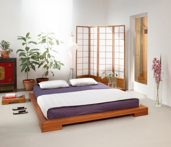luxury futon bed design wooden platform thick shoji screen