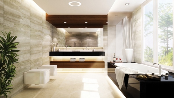 luxurious contemporary master bathrooms