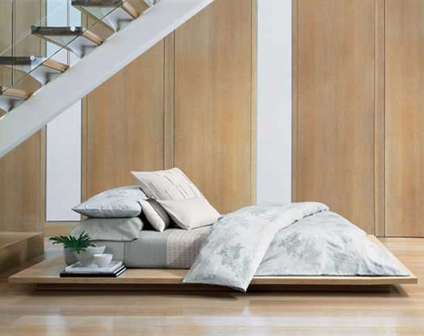 minimalist platform bed ideas wood flooring