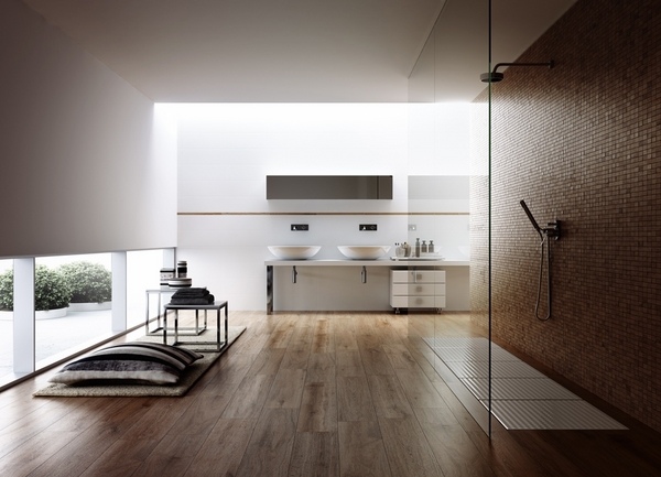 minimalist home minimalist bathroom interior wood floor 