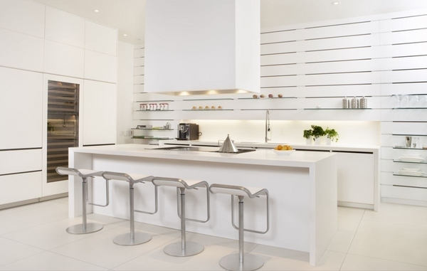 minimalist interiors contemporary kitchen design white furniture 