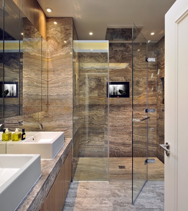 modern bathroom ideas wall tiles walk in shower