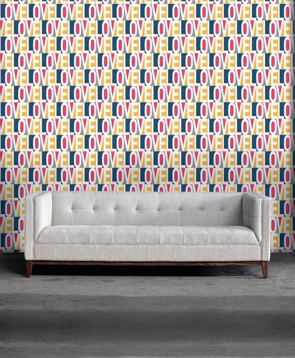 modern living room decoration-temporary-wallpaper-ideas
