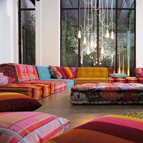 modern moroccan style seating contemporary lights
