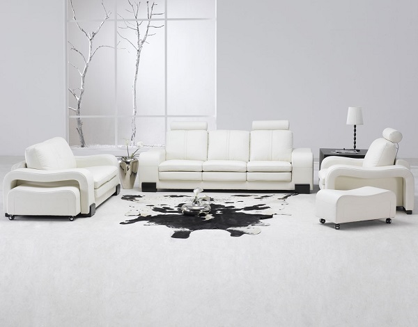 modern minimalist living room interior design white furniture walls