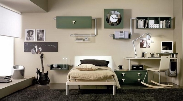 modern teen bedroom boys bedroom ideas beige olive green colors