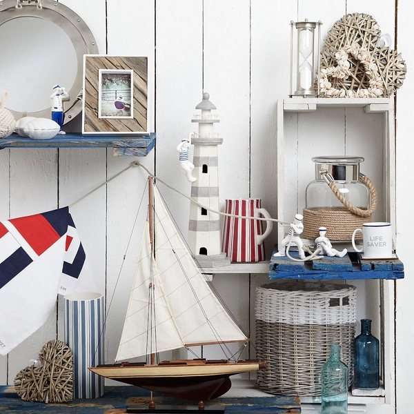 nautical theme home decoration ideas lighthouse boat model