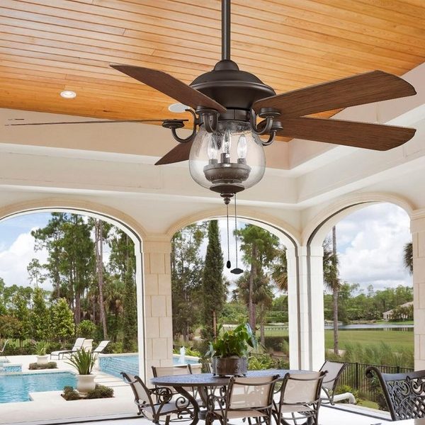 outdoor ceiling fan with lights patio lighting ideas