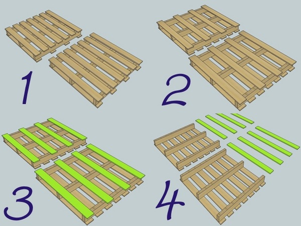 pallet-bookshelf-ideas construction tutorial step by step