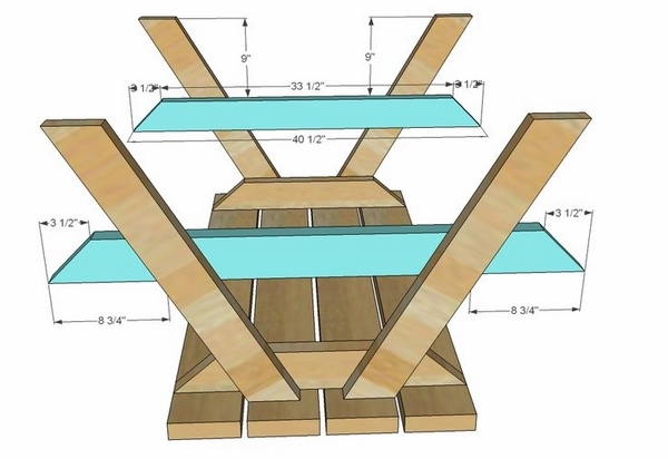Pallet-furniture-plans-picnic table DIY ideas