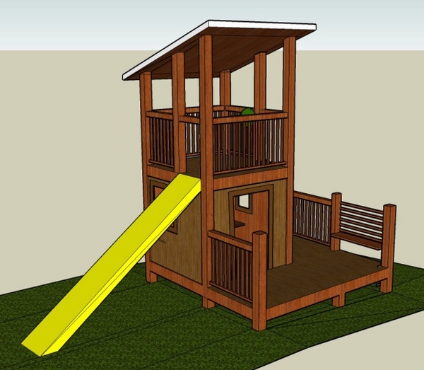 pallet playhouse plans design ideas kids playground