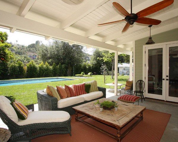 porch fans design modern outdoor area ideas loounge furniture