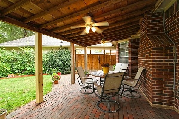 porch-ceiling-fans-wood-ceiling-outdoor-dining-furniture-set