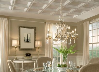 spectacular-ceiling-armstrong-tiles-elegant-dining-room-coffered-ceiling