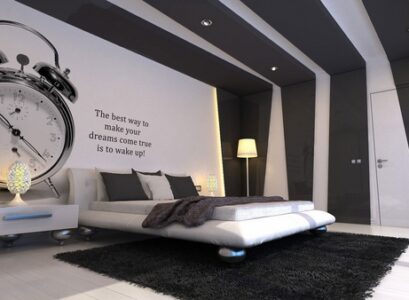 teen-boy-room-ideas-black-white-stripped-wallpaper-cool-wall-decoration