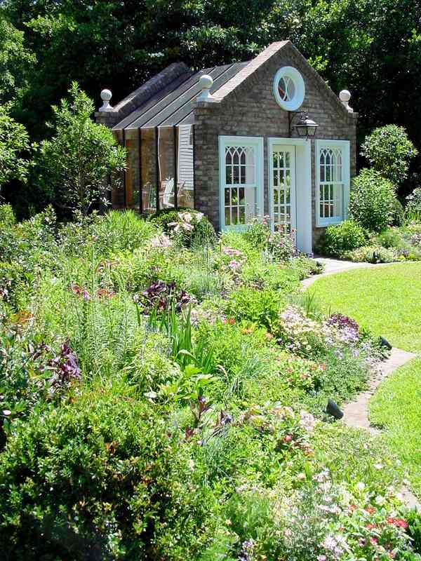 victorian style house garden shed ideas
