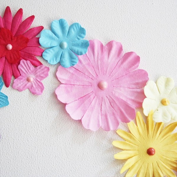 wall decoration ideas nursery paper flowers