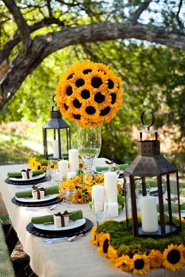 table decoration ideas flower centerpieces lanterns garden party