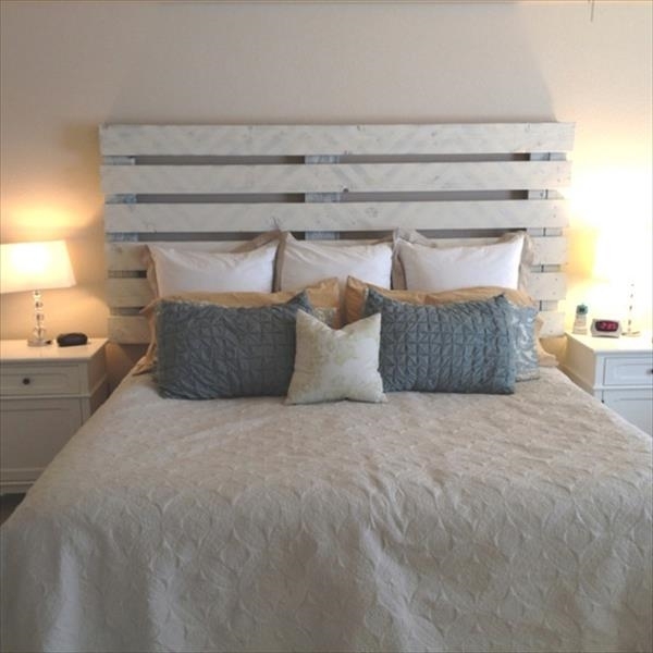 white pallet headboard small bedroom furniture ideas