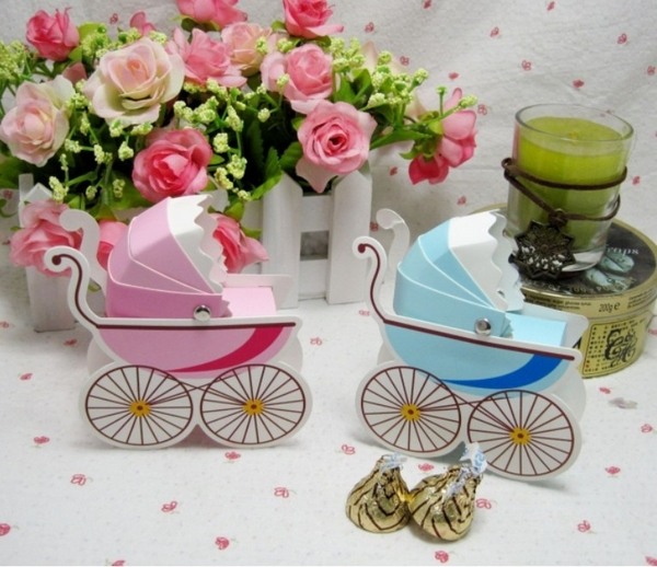 favor gifts baby carriage candy