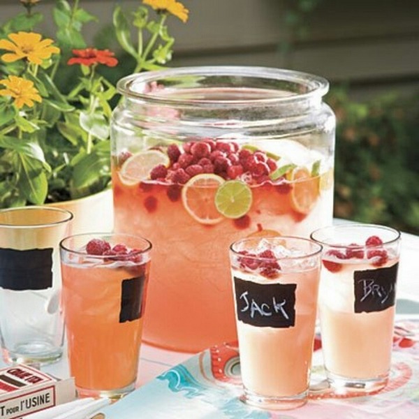 DIY food drinks summer garden party drinks