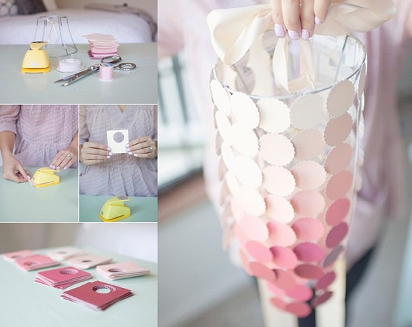 paper craft ideas pastel pink colors