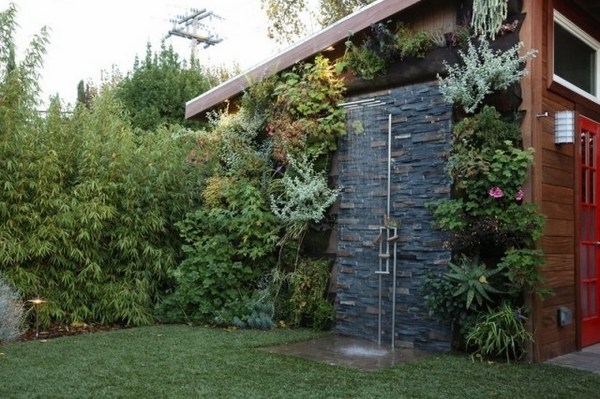 Exotic outdoor bathroom natural stone-outdoor-shower-ideas