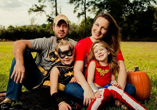 Family costumes super heroes batman captain America costumes