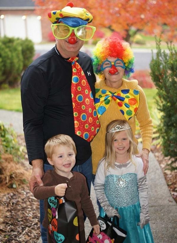 Halloween 2015 costume ideas circus theme clown wigs nose princess girl