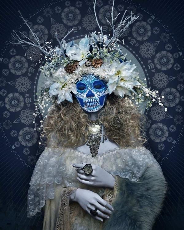 Halloween-makeup-ideas-horror-masks-costumes-Las muertas