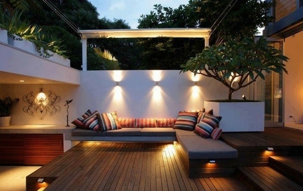 LED-landscape-lighting-garden decorating ideas light accents