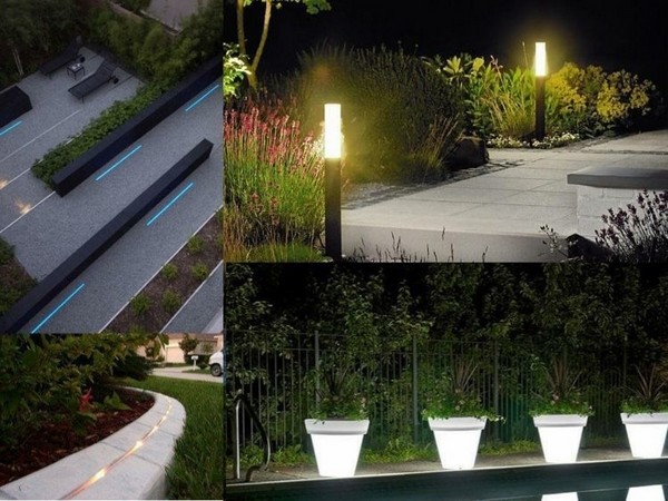 Strip lights flower pots LED-lighting-garden-lighting