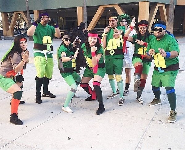 The most popular costumes Teenage Mutant Ninja Turtles