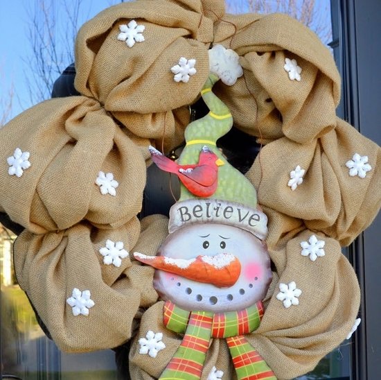 adorable DIY ideas snowman snowflakes
