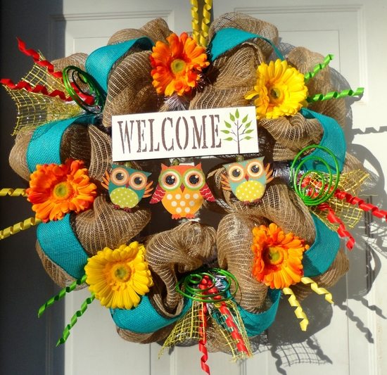 adorable DIY ideas summer decoration flowers cute baby owls