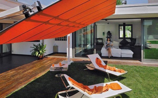 backyard sun shade ideas red patio umbrellas design