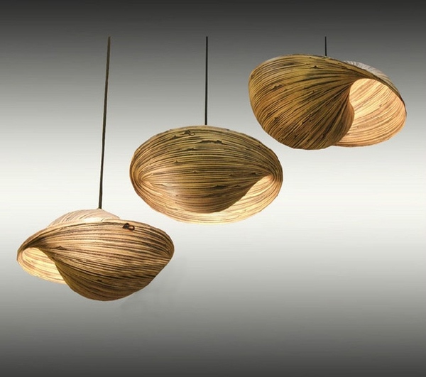 contemporary lighting trend 2015 wood sculptural pendant designs