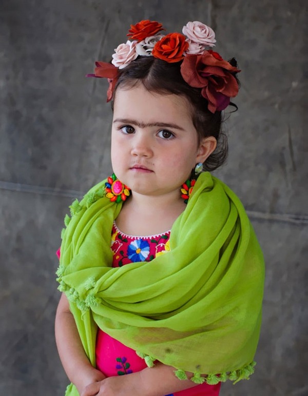 creative toddler costumes Frida Kahlo costume DIY
