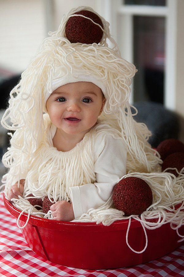 creative toddler halloween costumes spaghetti with meatballs