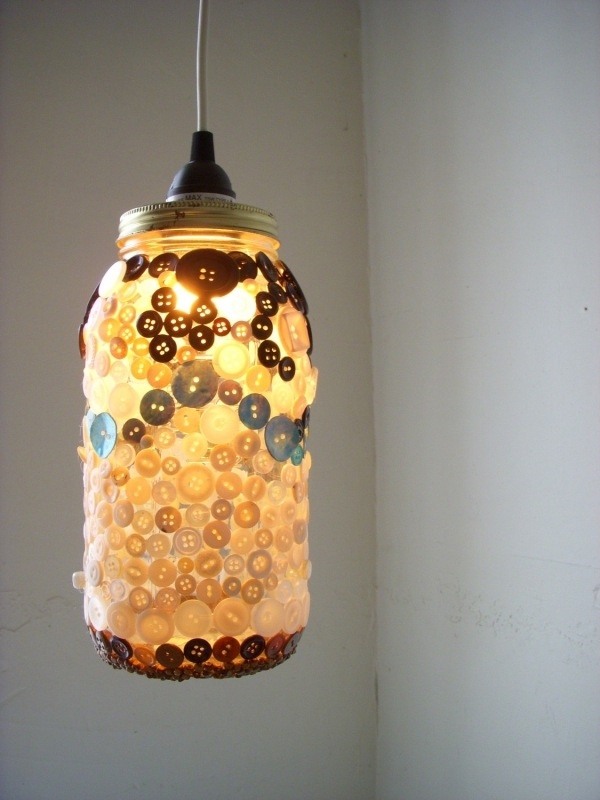 cute ideas mason jar buttons